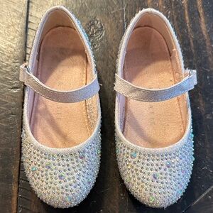 Kelly & Katie Little Elle Flat | Girls Dress Shoes | Iridescent Rhinestones